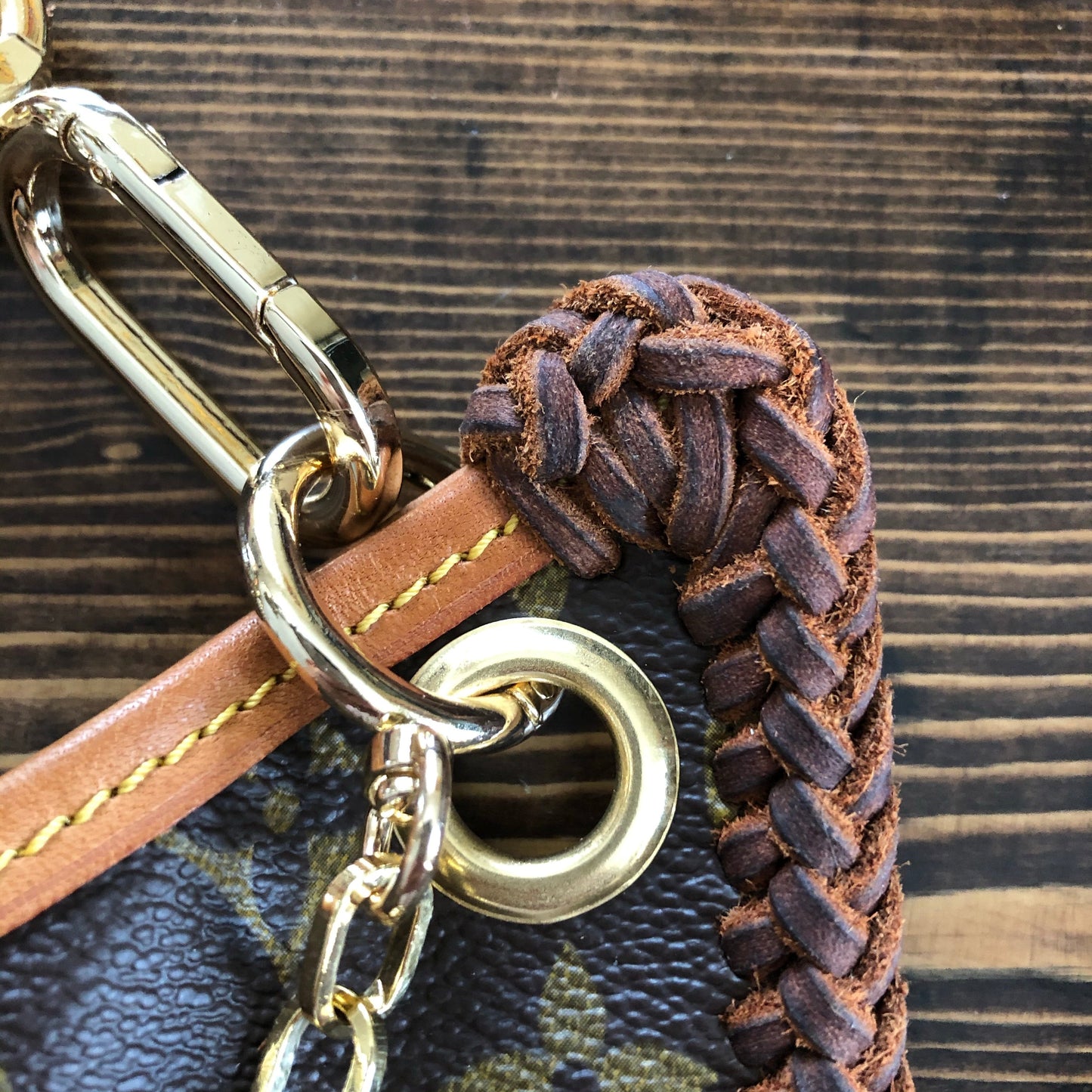 The Peacock -Orvis bags Monogram Hobo Crossbody/Tote with Fringe