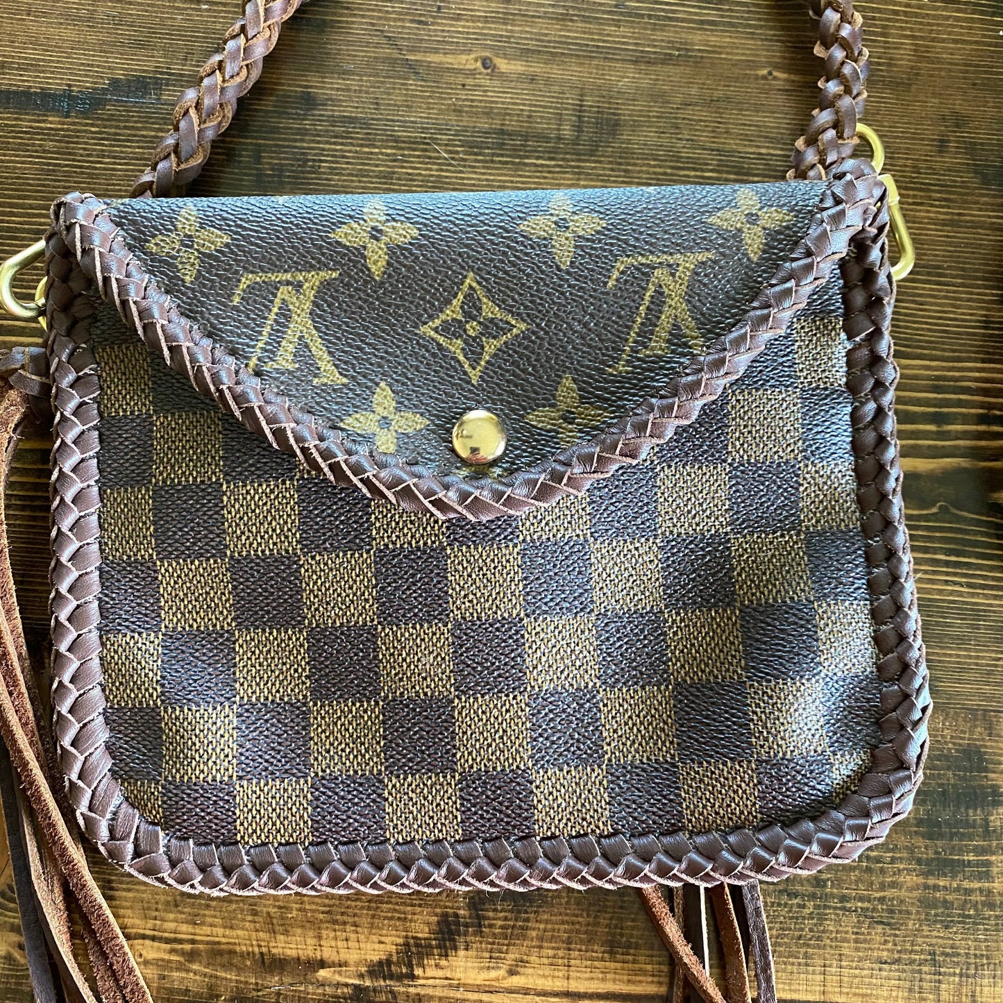 The Falcon - Damier/Monogram MixOrvis bags Wristlet/Crossbody/Clutch