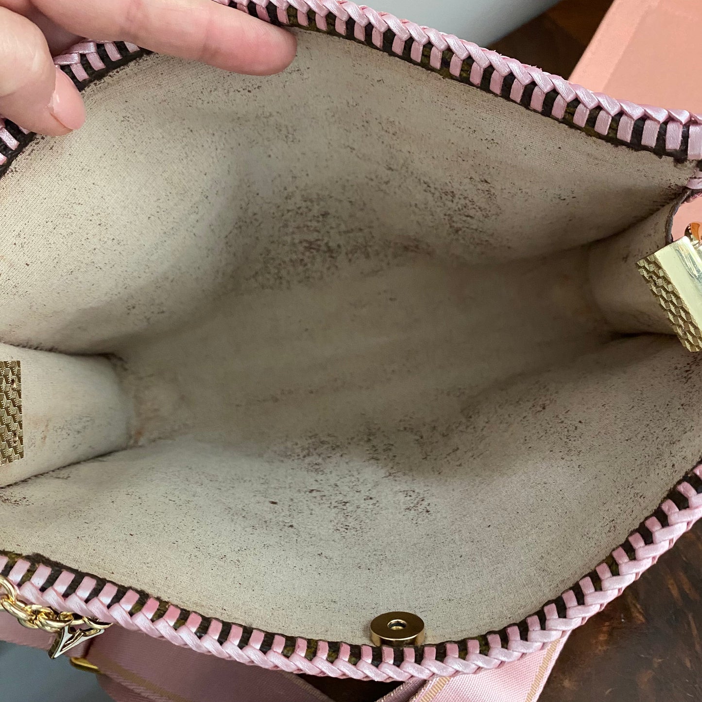 The Swan Crossbody Bag -Orvis bags Monogram in Blush Pink