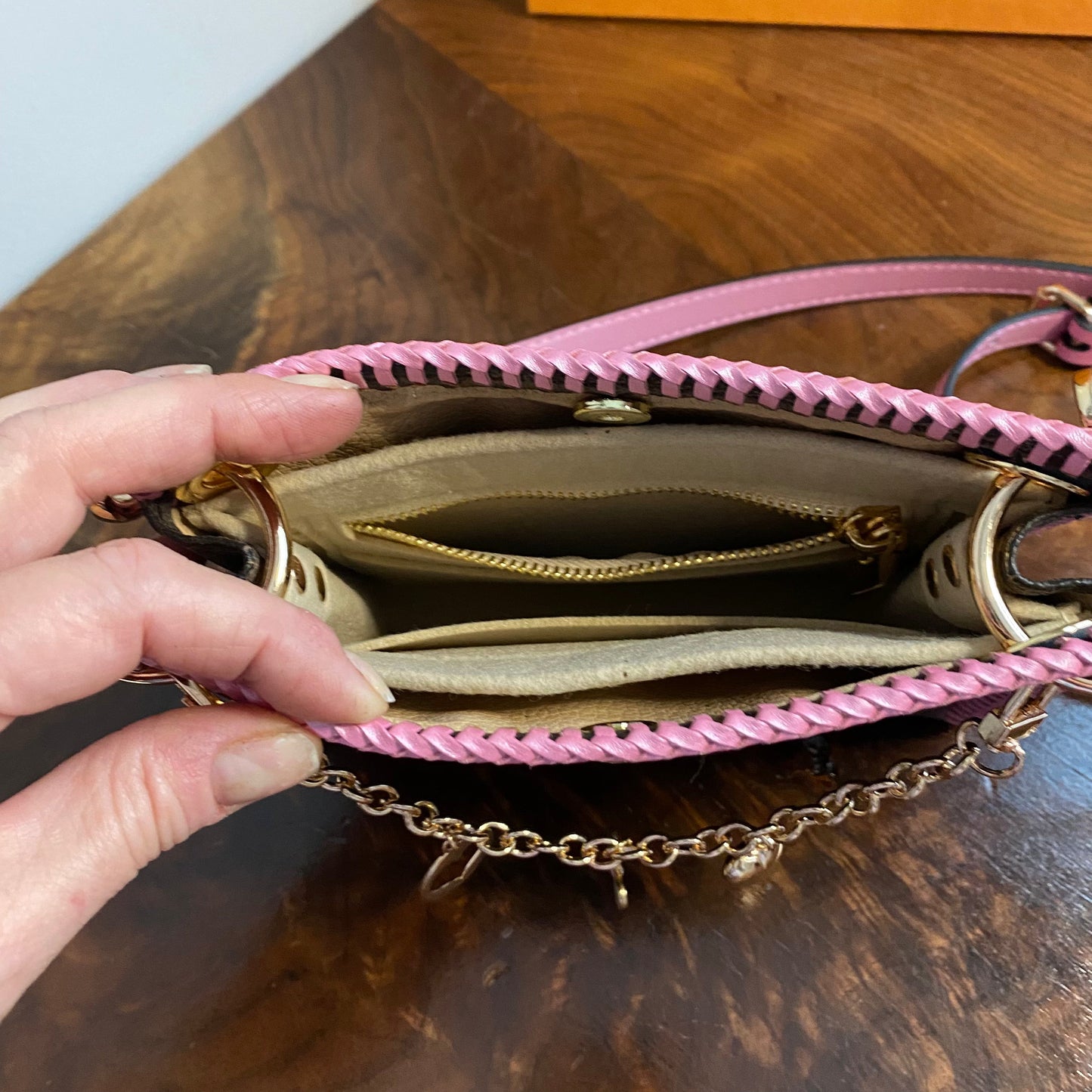 The Cygnet Crossbody -Orvis bags Monogram in Barbie Pink