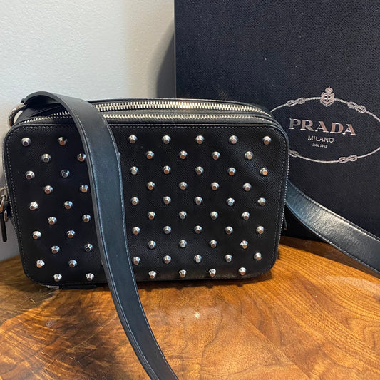 The Swan -Orvis bags Prada Organizer with Studs Crossbody/Wristlet