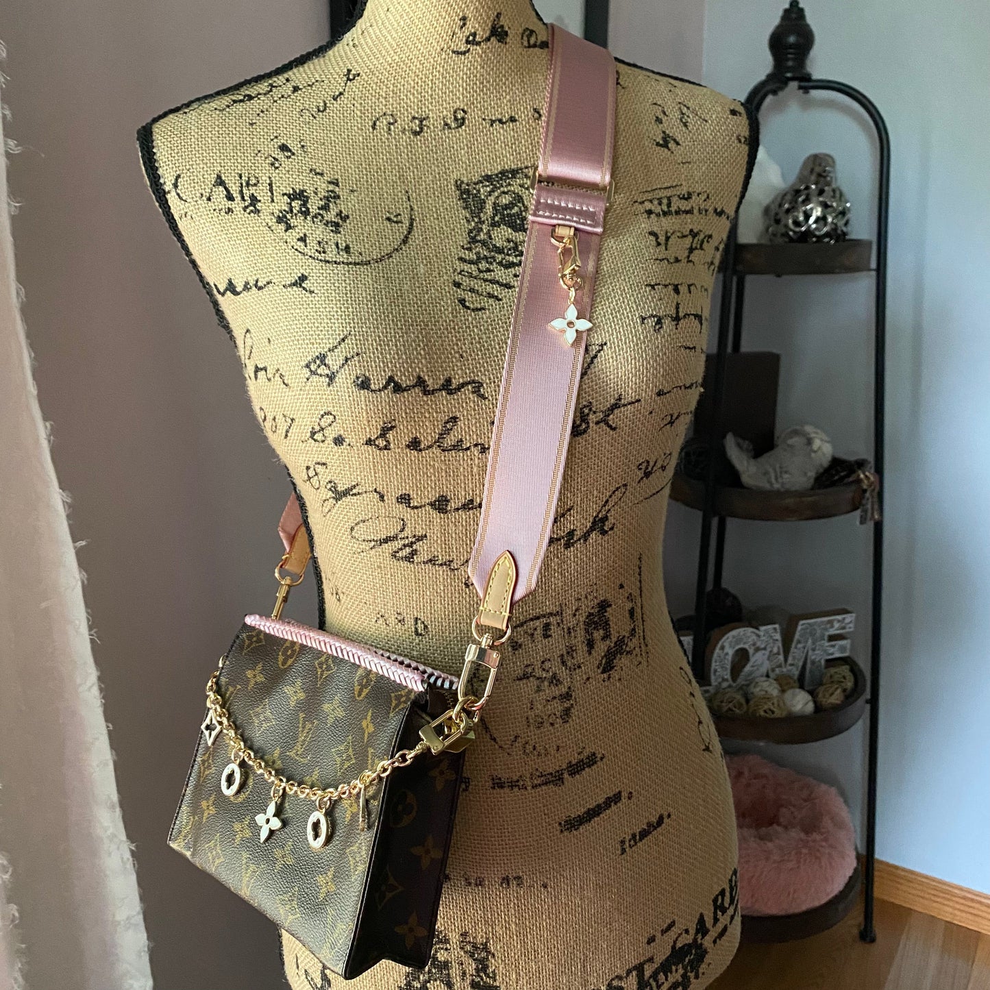 The Cygnet Crossbody -Orvis bags Monogram in Blush Pink
