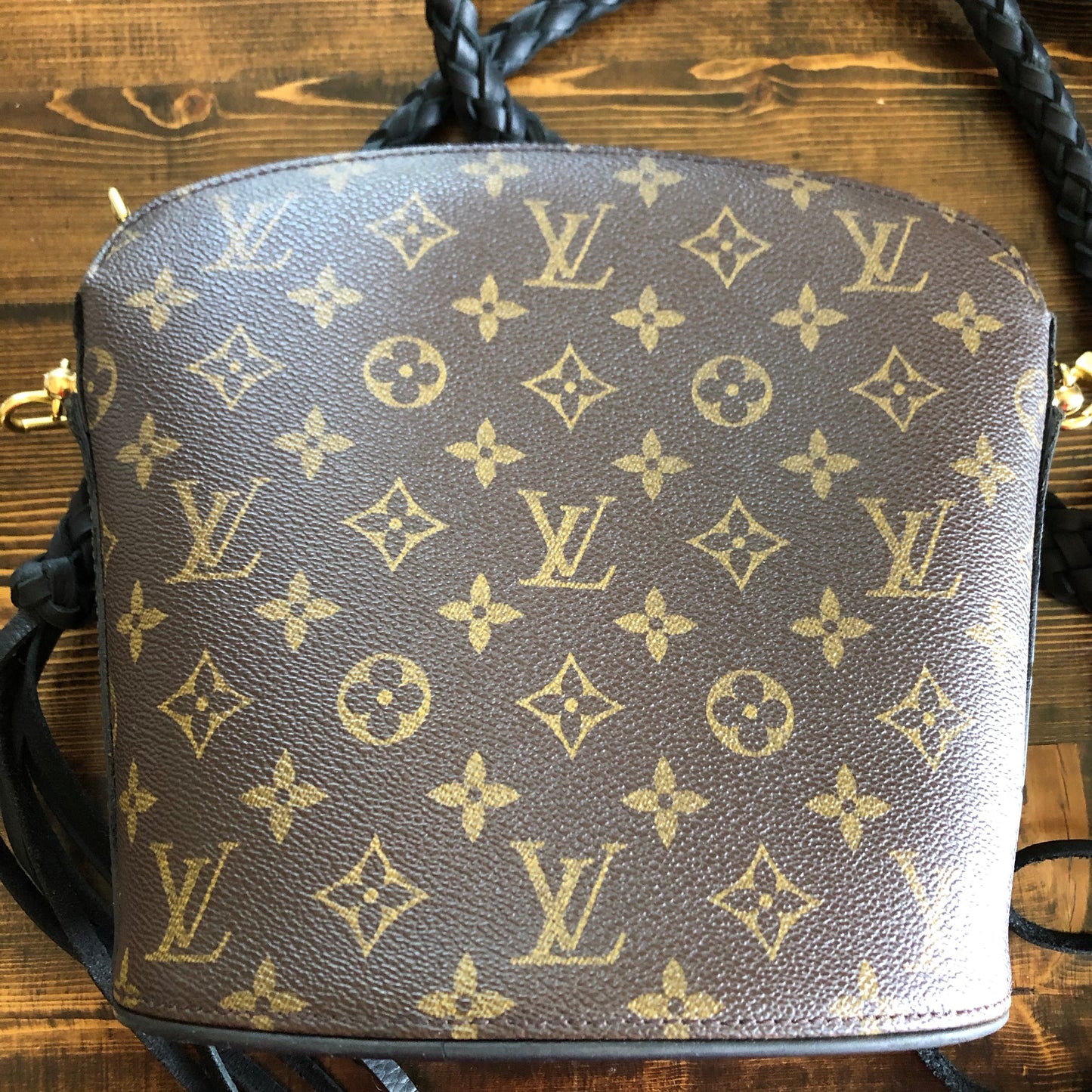 The Finch -Orvis bags Monogram Black Crossbody with Two Straps!