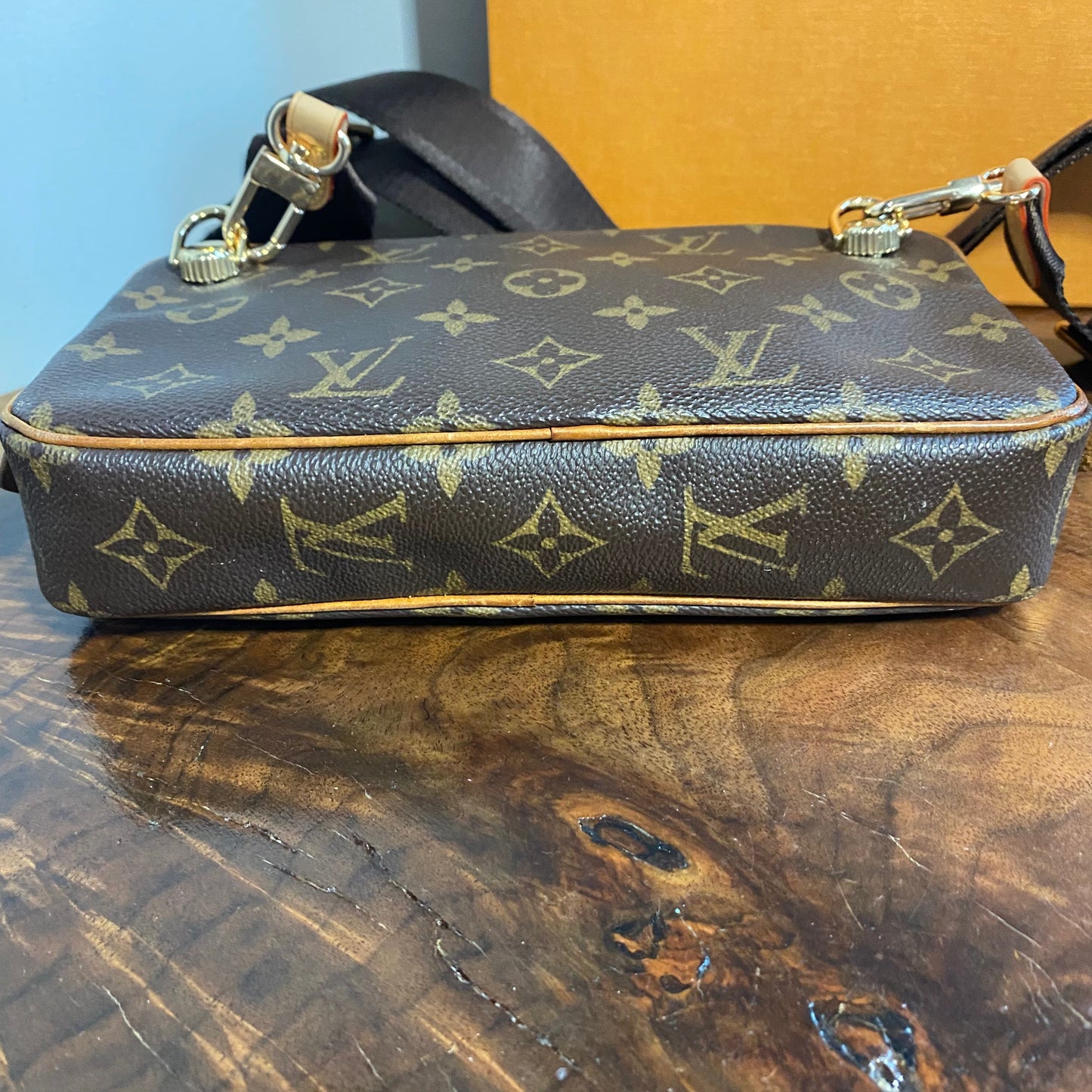 The Junco Crossbody -Orvis bags Monogram in Tan