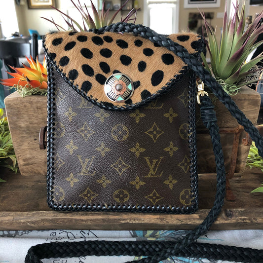 The Robin -Orvis bags Monogram Cheetah Crossbody