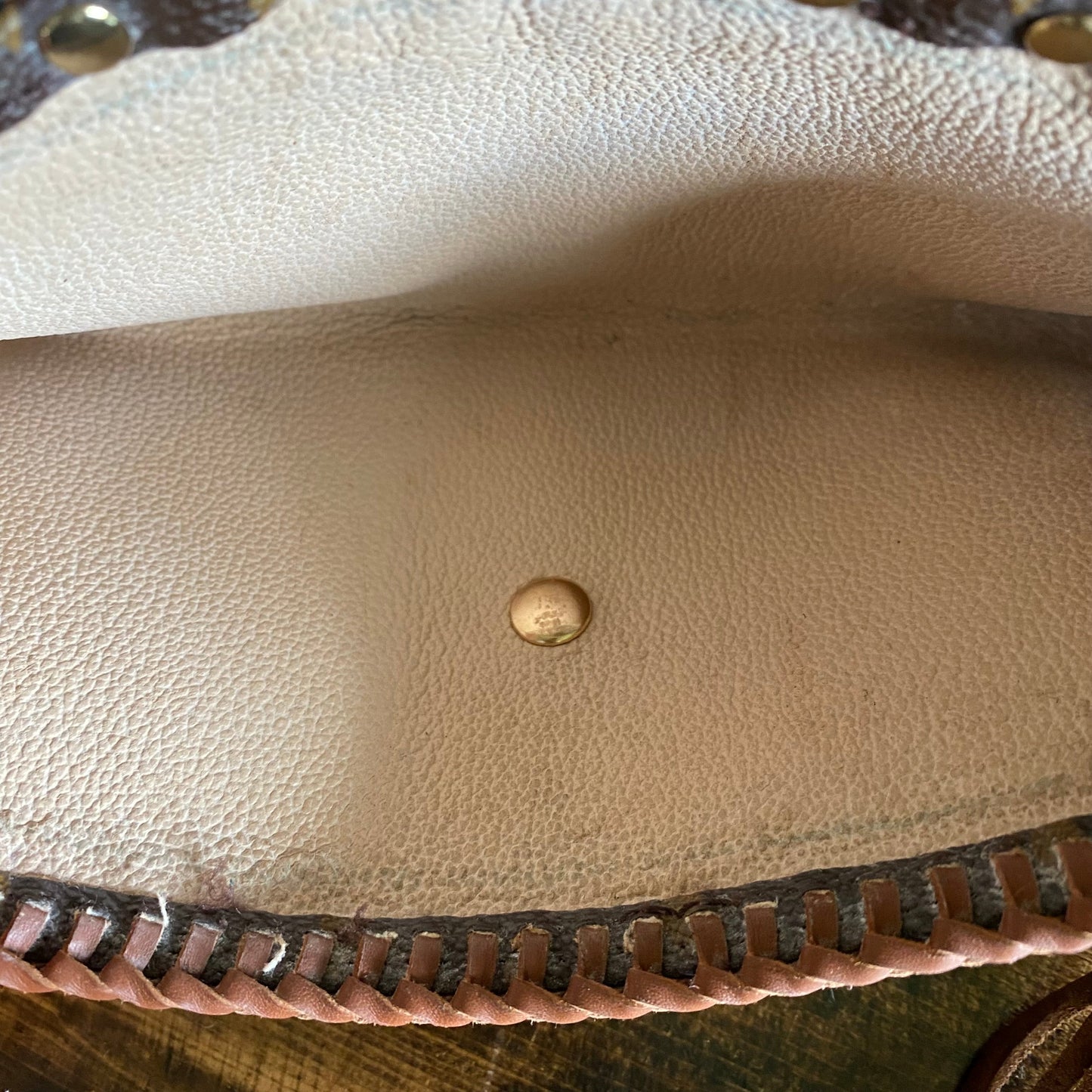 The Junco -Orvis bags Monogram in Whiskey Crossbody Bag