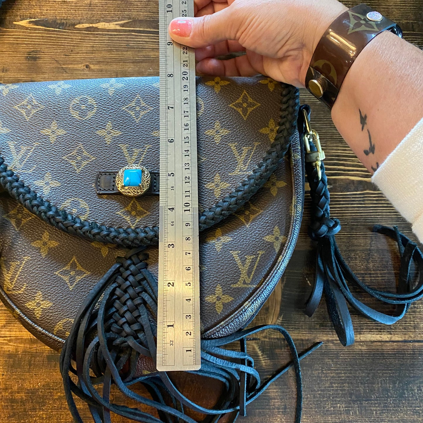 The Dove -Orvis bags Monogram Black Crossbody