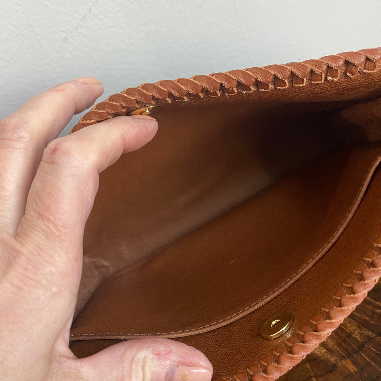 The Osprey -Orvis bags Monogram in Whiskey Crossbody Bag