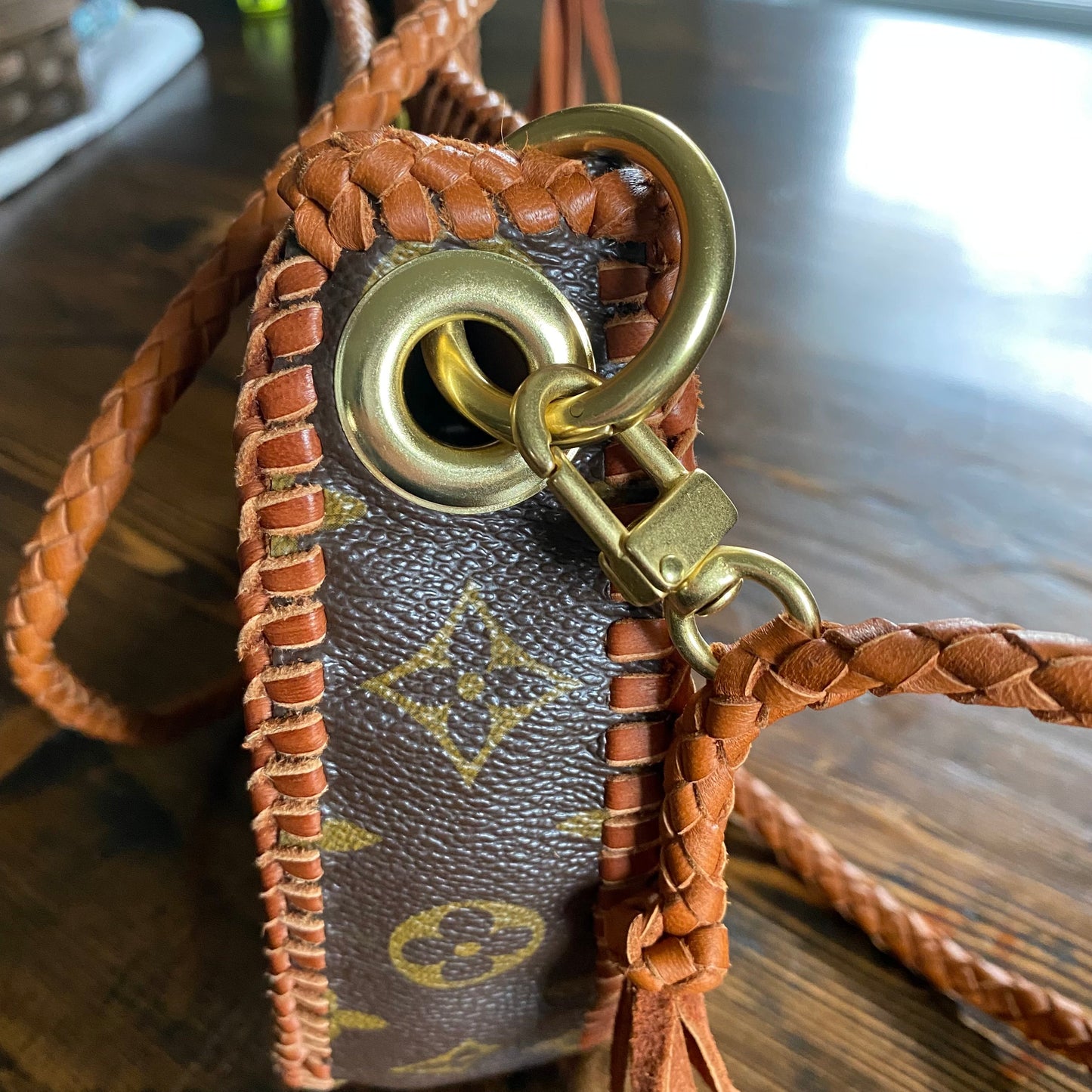 The Grosbeak -Orvis bags Monogram Crossbody in Tan