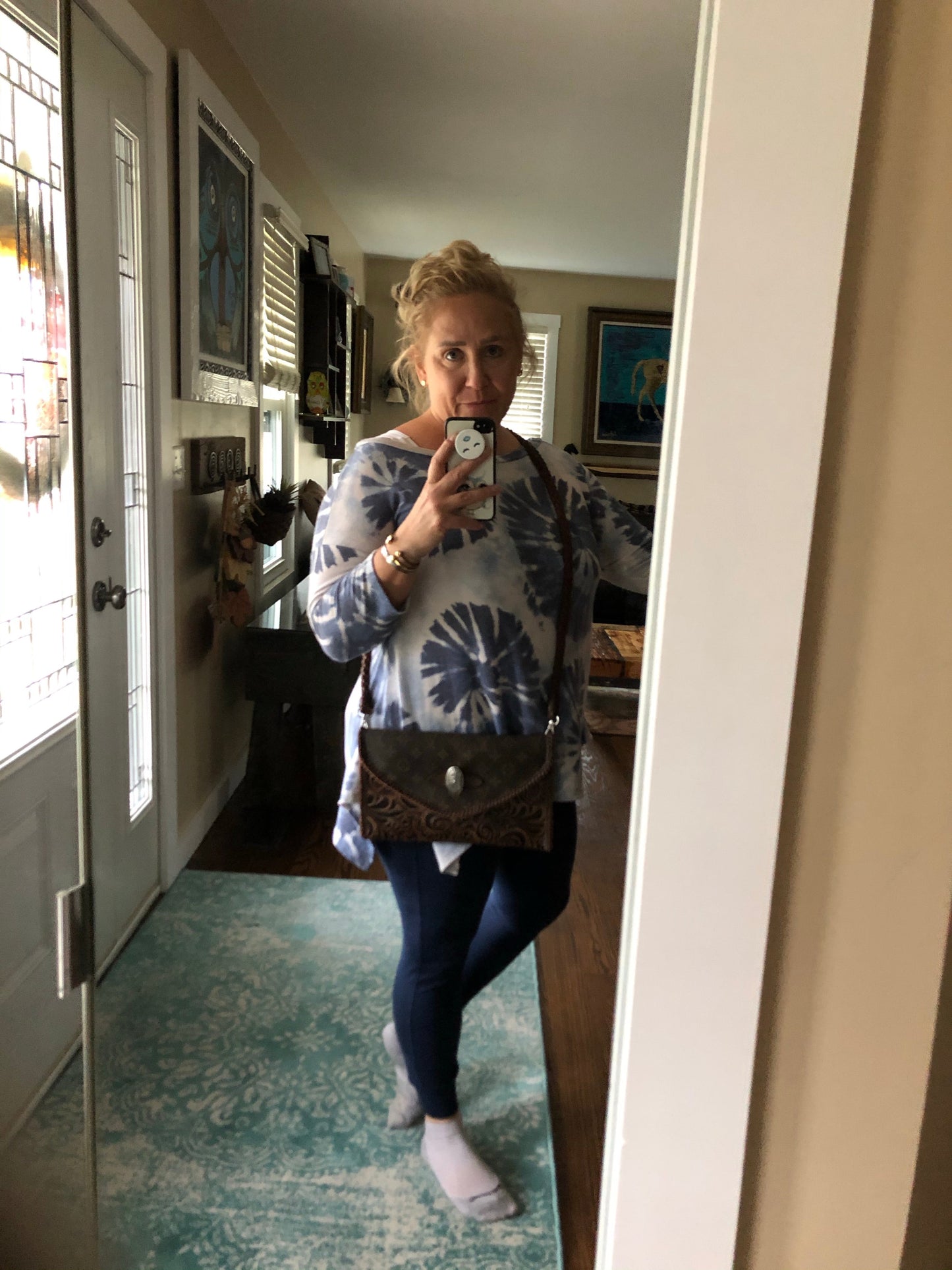 The Eagle - Monogram with Brown/Black SwirlOrvis bags Crossbody/Clutch Bag