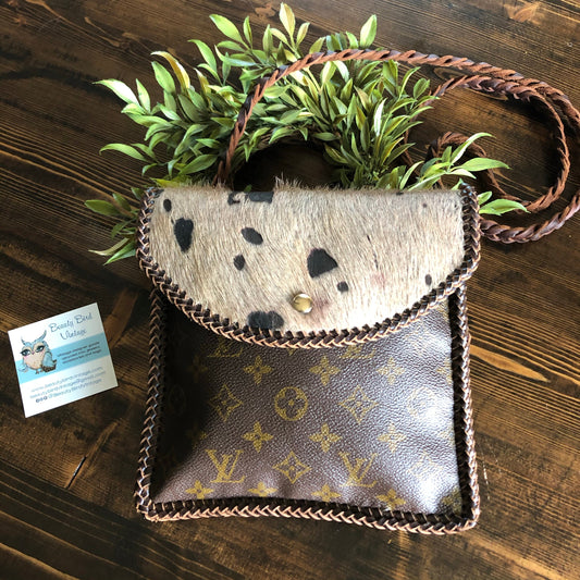 The Flicker - Tan/Chocolate Hair-on-HideOrvis bags Crossbody Bag