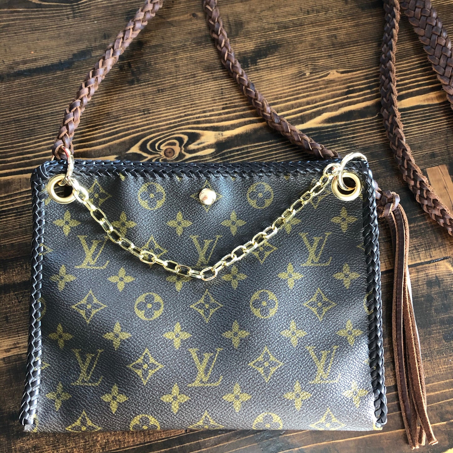 The Nuthatch -Orvis bags Monogram Brown Crossbody