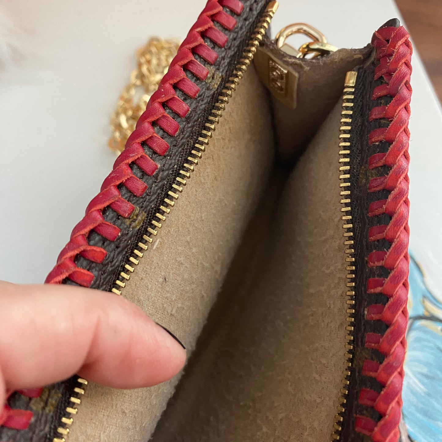 The Junco Crossbody -Orvis bags Monogram in Red