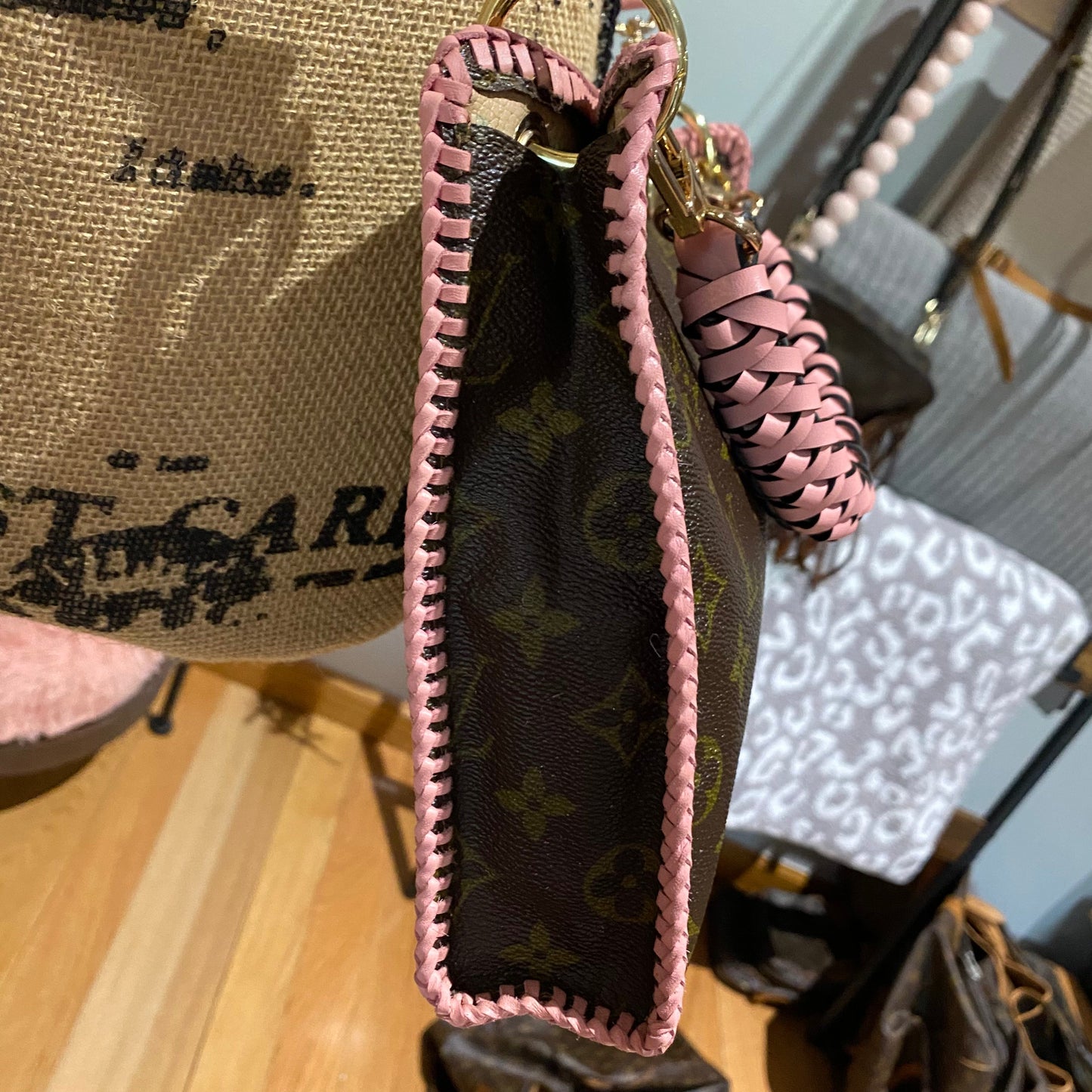 The Swan Crossbody -Orvis bags Monogram in Pale Pink