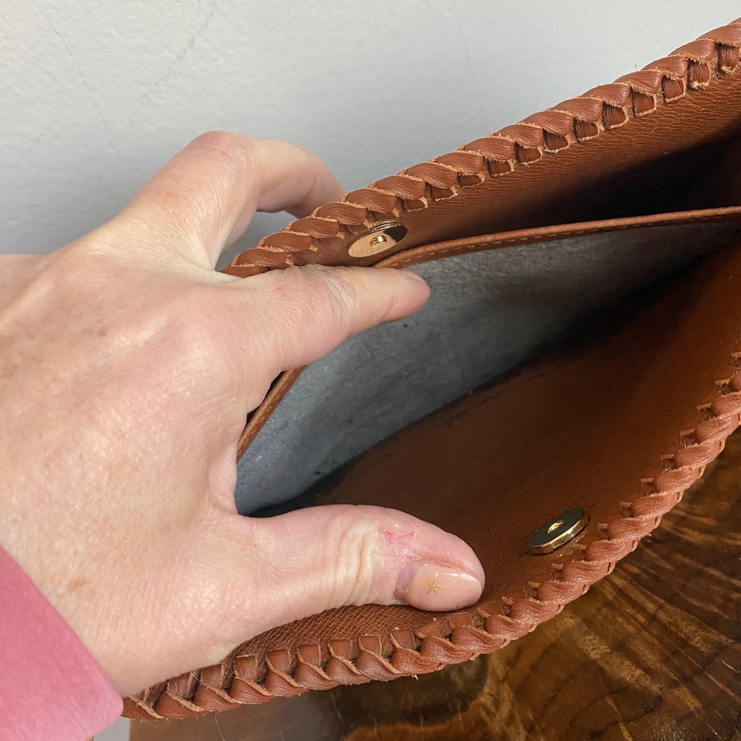 The Osprey -Orvis bags Monogram in Whiskey Crossbody Bag