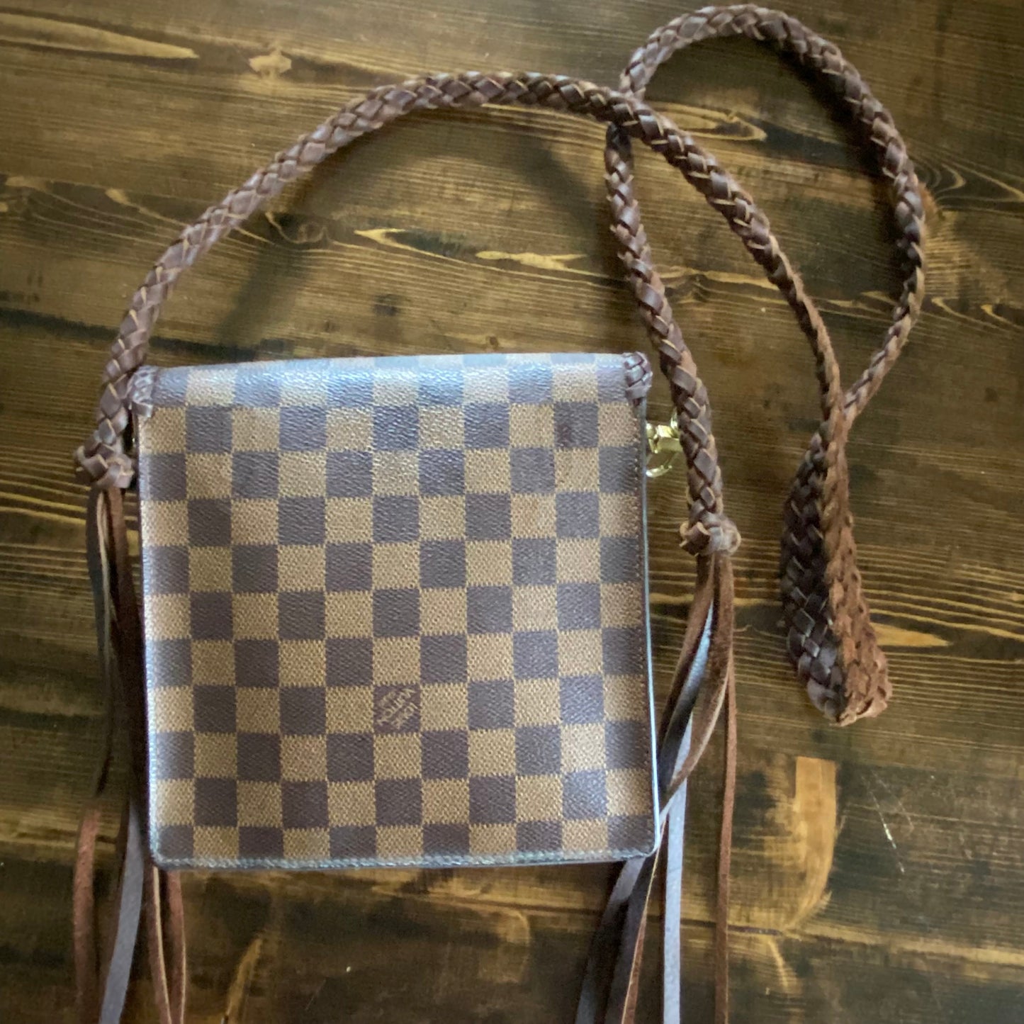 The Friar Crossbody in Damier Ebene