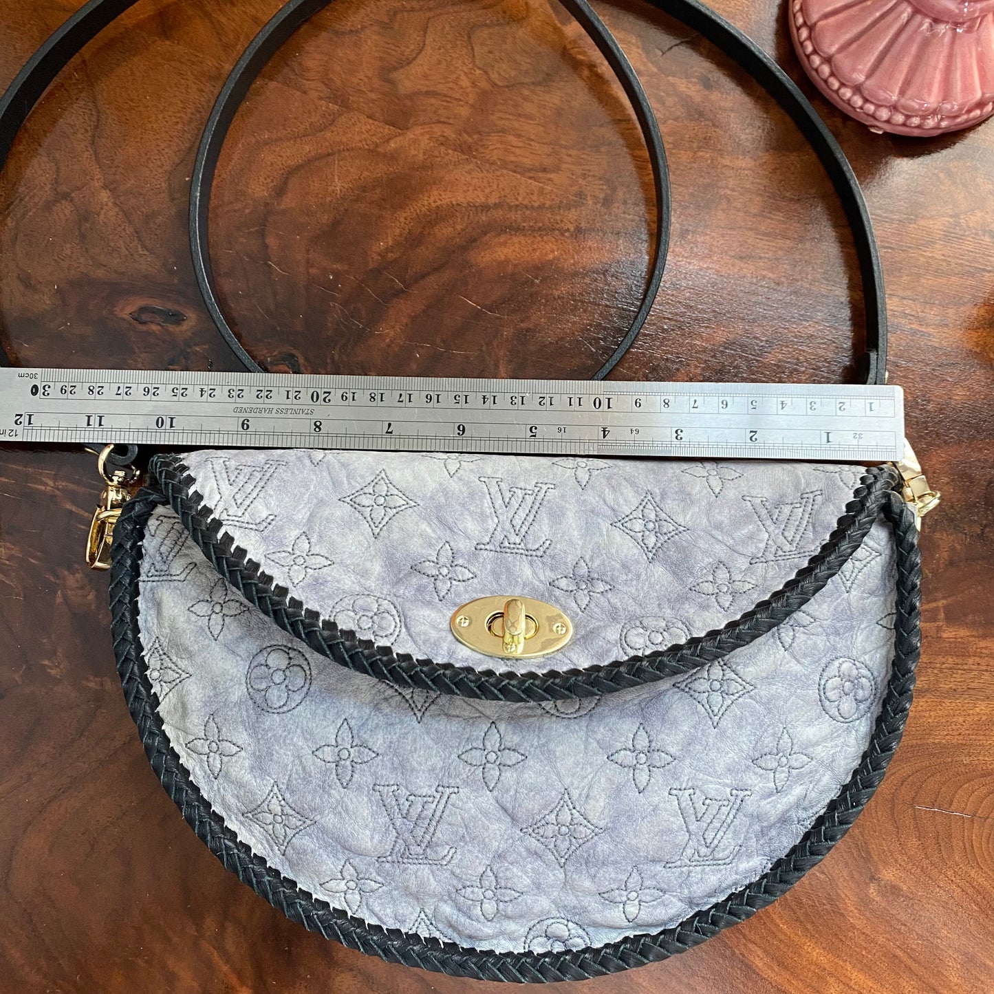 The Dove -Orvis bags Embroidered Monogram Lambskin Crossbody/Shoulder Bag