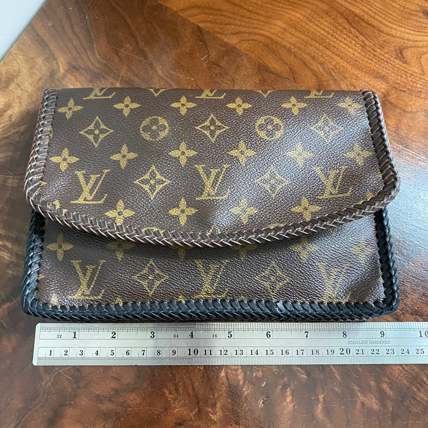 The Robin - Black/Brown Monogram Crossbody/Clutch