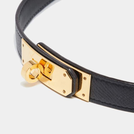 HermesKelly 18  Black Swift Black/Gold Epsom