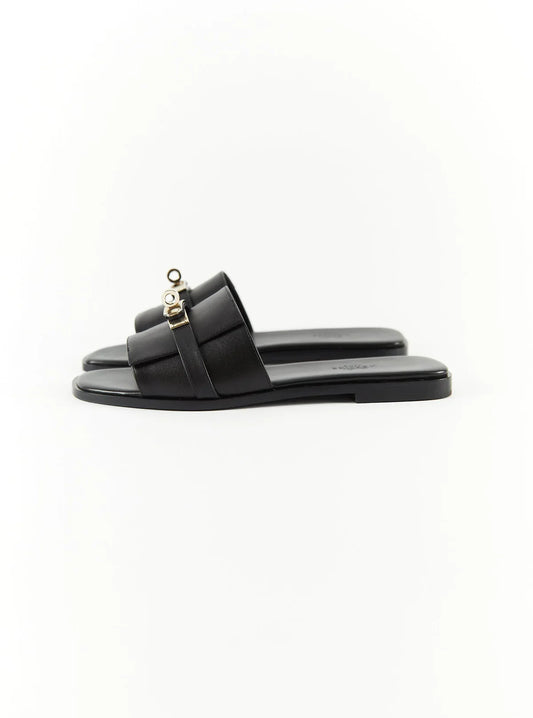 Hermes Giulia Sandal Black