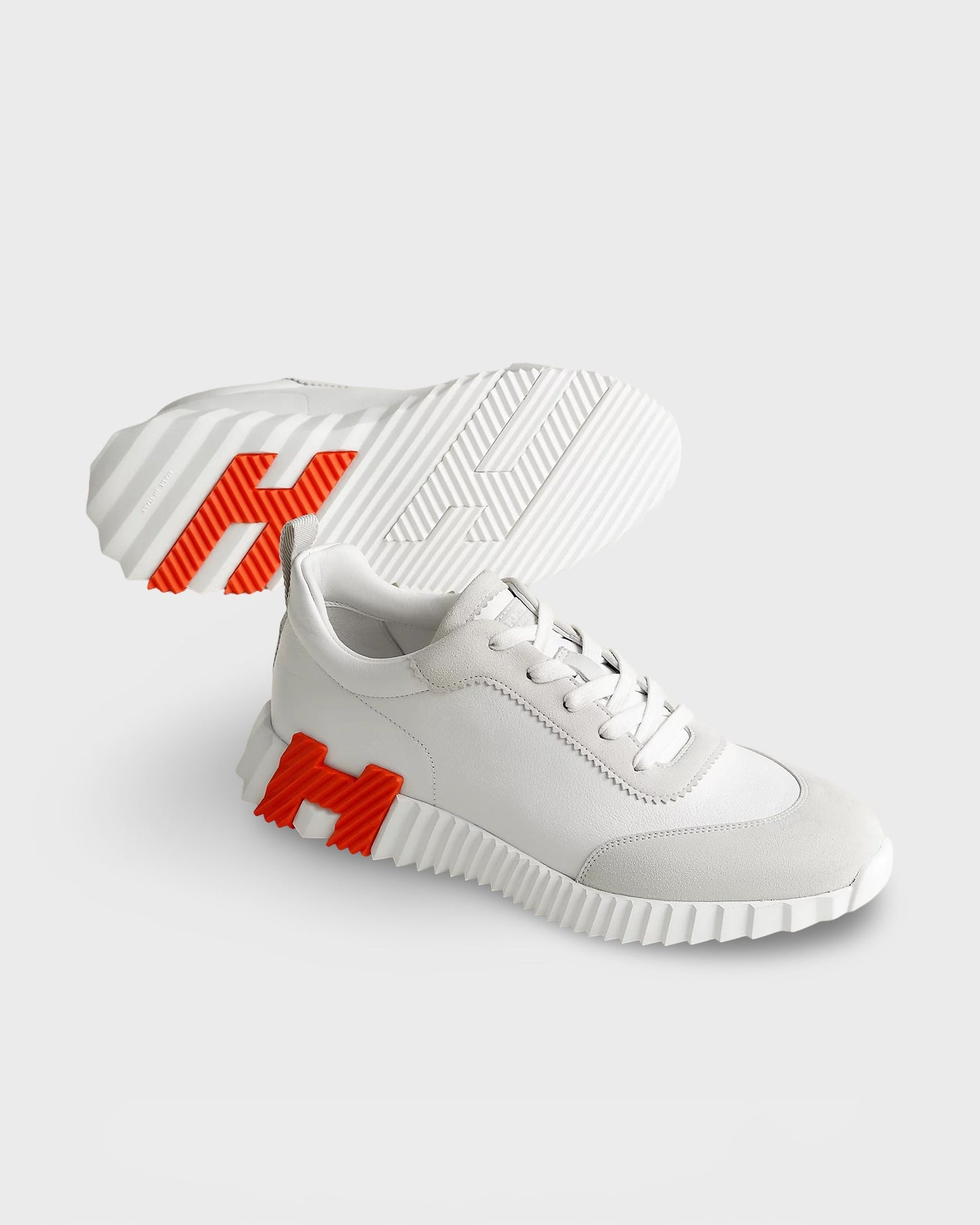 Hermes Bouncing Sneaker Blanc/Orange