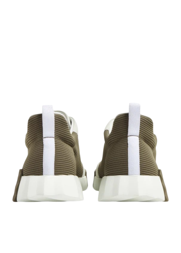 Hermes Bouncing Sneakers Khaki / White