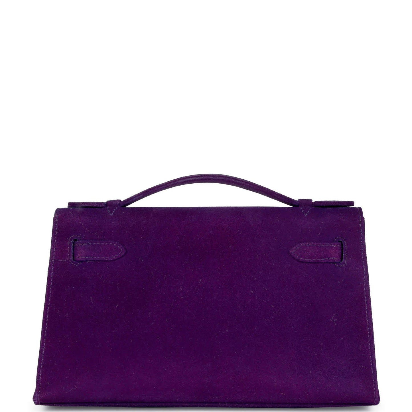 Vintage Hermes Kelly Pochette Violet Doblis Gold Hardware