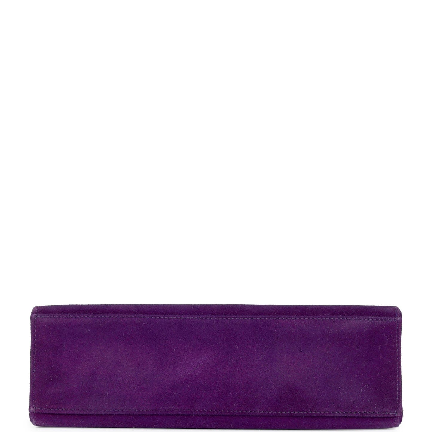 Vintage Hermes Kelly Pochette Violet Doblis Gold Hardware