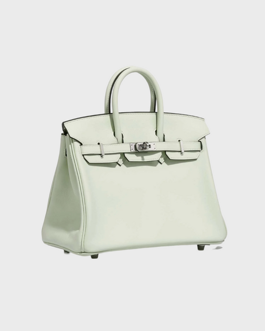 Hermes Birkin 25 Swift Vert Fizz Palladium Hardware